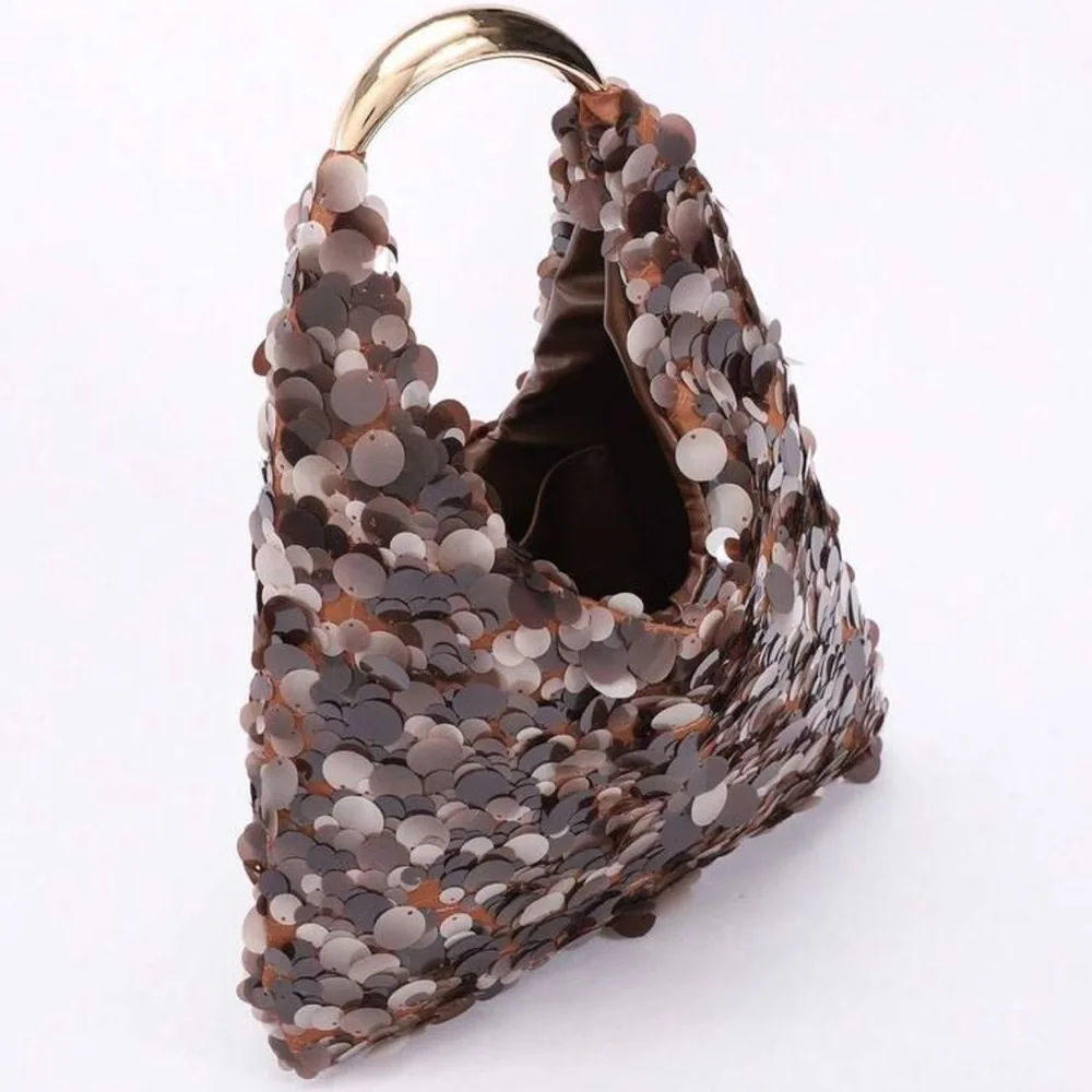 👜 Brown Sequin Bag 👜 - Picture 4 of 6